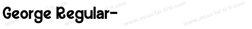 George Regular字体转换